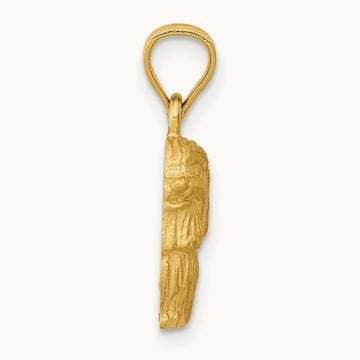 Diamond-cut Shih Tzu Pendant — 18mm