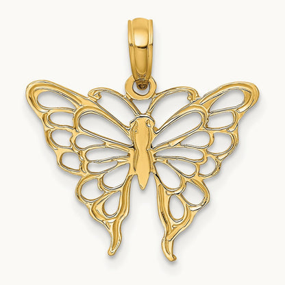 Butterfly Charm, 14K