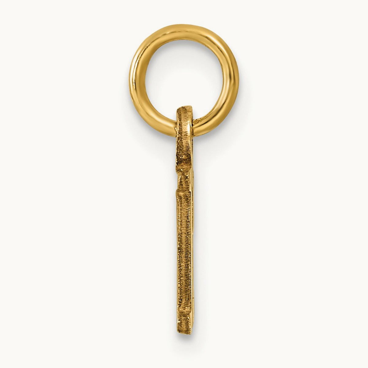 Cutout Letter R Initial Pendant, 14K Yellow Gold