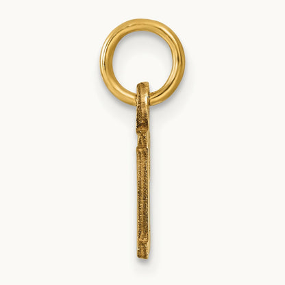 Cutout Letter R Initial Pendant, 14K Yellow Gold