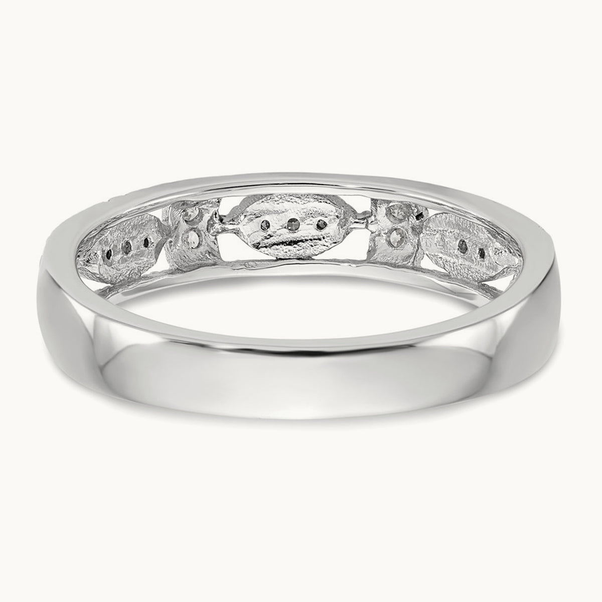 Diamond Band, 14K White Gold