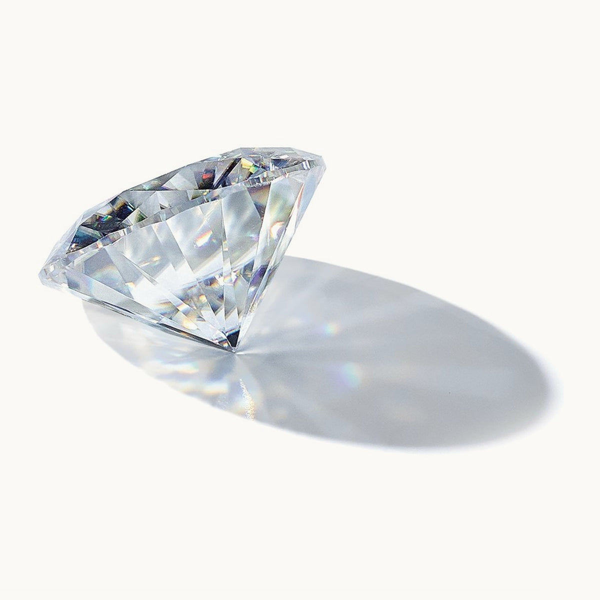 Round Brilliant Pure Light D-E-F Moissanite, 15mm