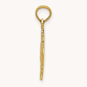 Jerusalem Cross Pendant — 14K Yellow Gold, 20mm