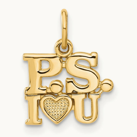 P.S. I LOVE YOU Charm, 14K