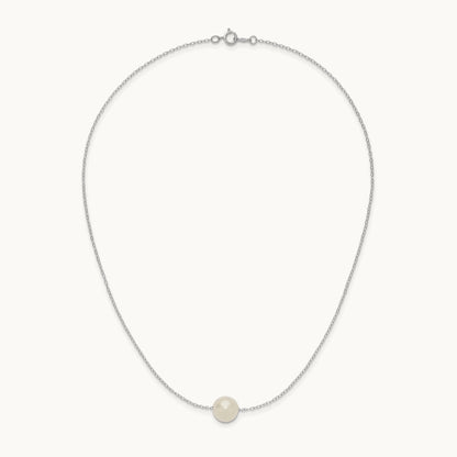 WG 10- Semi-Round White FWC Pearl 17in Necklace, 11mm, 14K