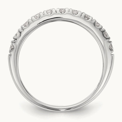 Diamond Wedding Band, 14K White Gold