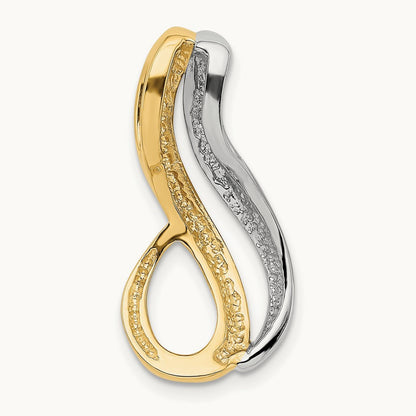 Fits up to Reg/Fancy/Reversible Omega Slide, 6mm, 14K Two-tone