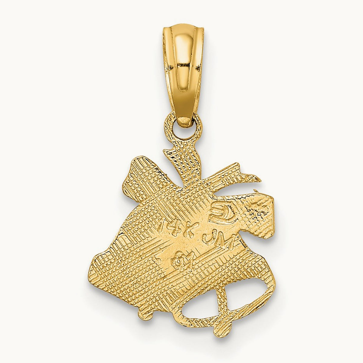 Polished Christmas Bells Charm, 14K