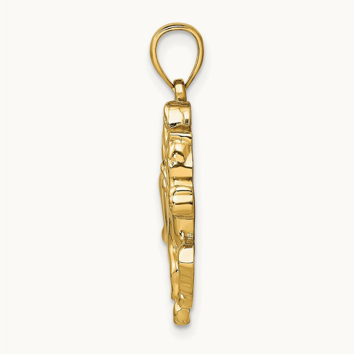Jockey on Horse Charm, 14K
