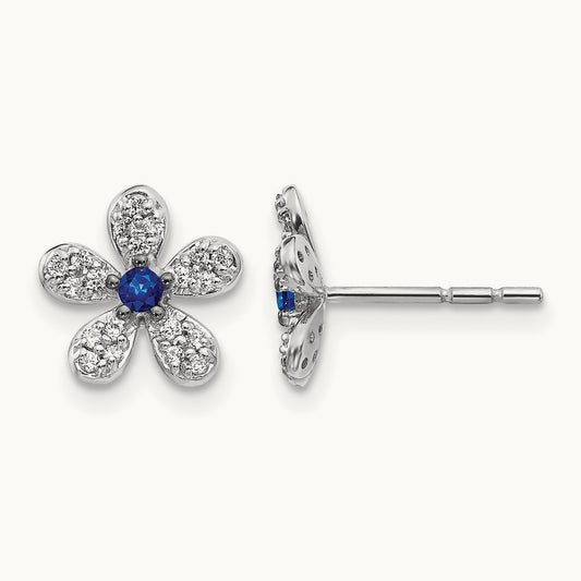 Diamond and Sapphire Earrings — photo set