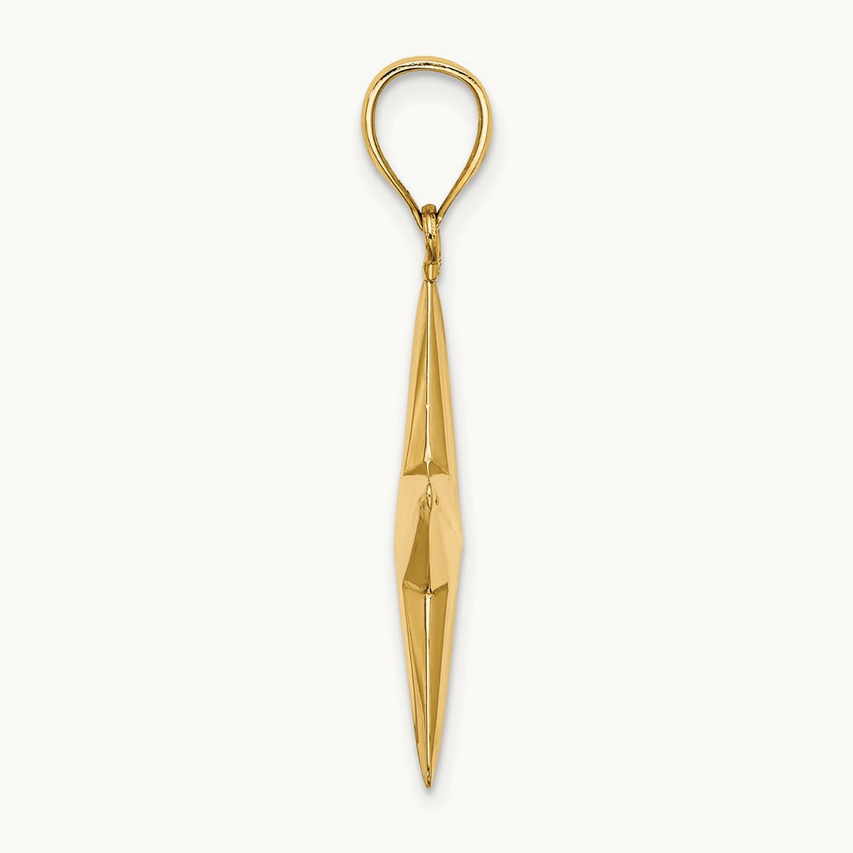 3-D Nautical Star Charm, 14K