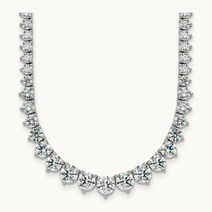 Graduated Tennis Necklace, 11.50 ct tw Lab-Grown Diamond