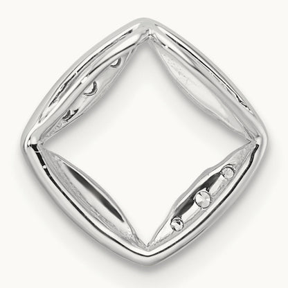 Square Chain Slide, 0.05 ct tw Lab-Grown Diamond