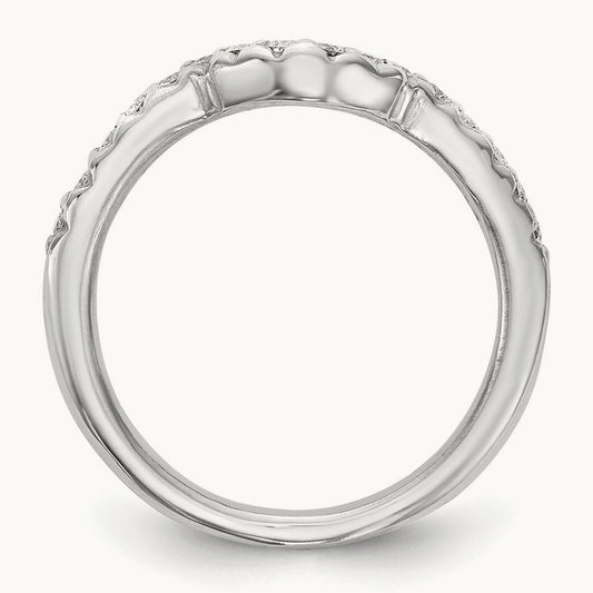 Diamond Wedding Band, 14K White Gold