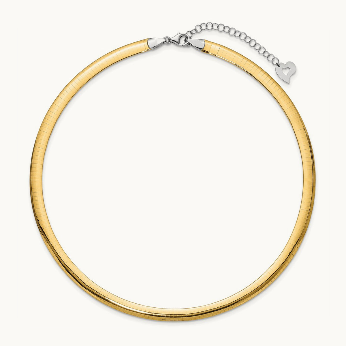 Lt Reversible Omega with extender Necklace — 16mm, 6mm