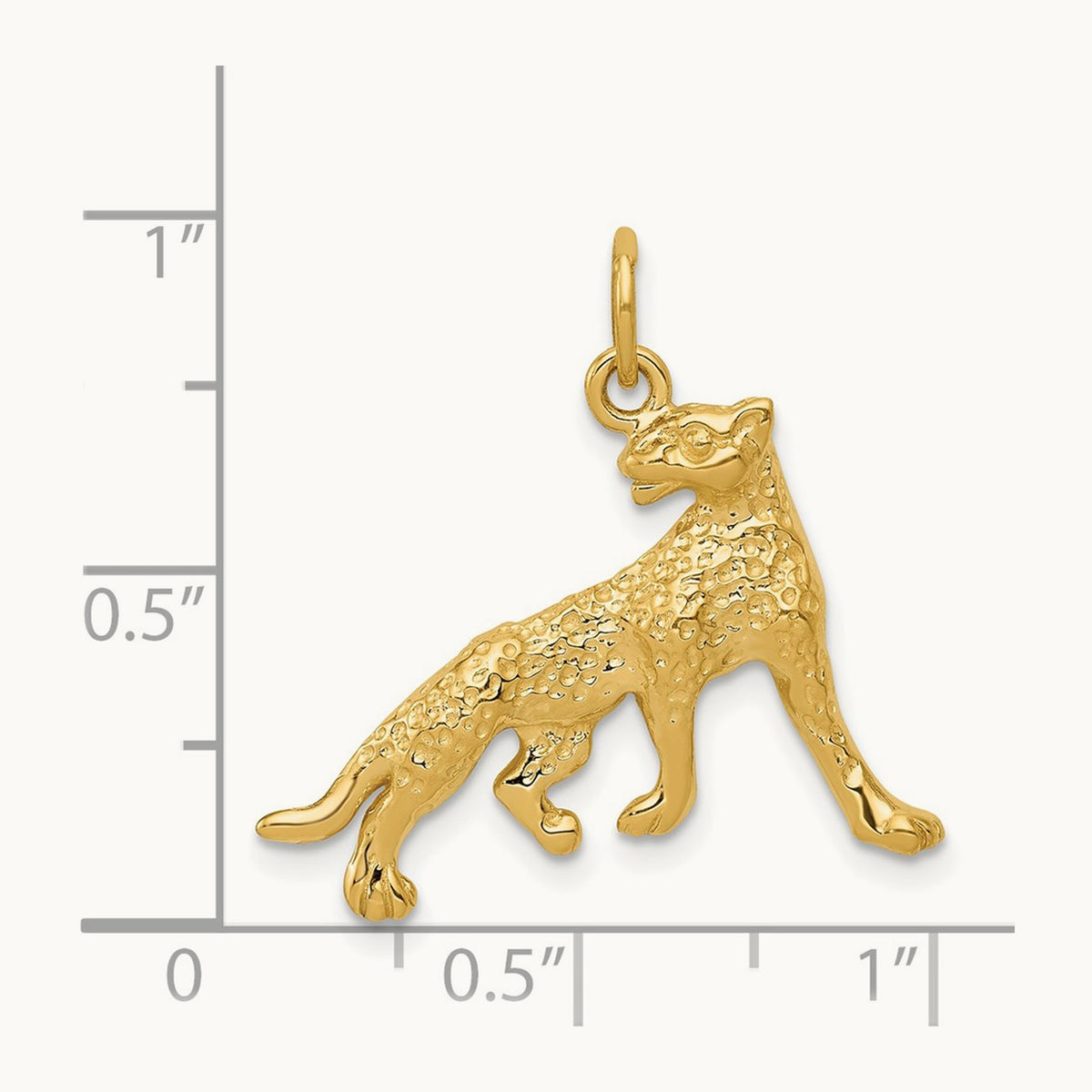 Cheetah Charm, 14K