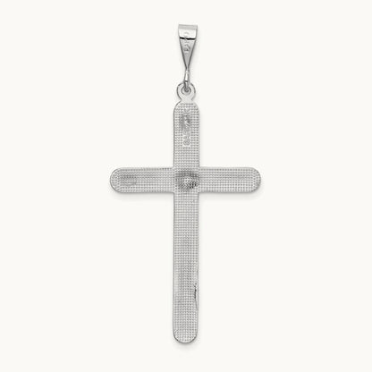 Cross Pendant, 14K White Gold