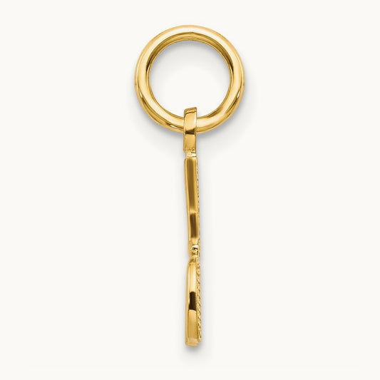 #1 DAD Charm — 14K Yellow Gold