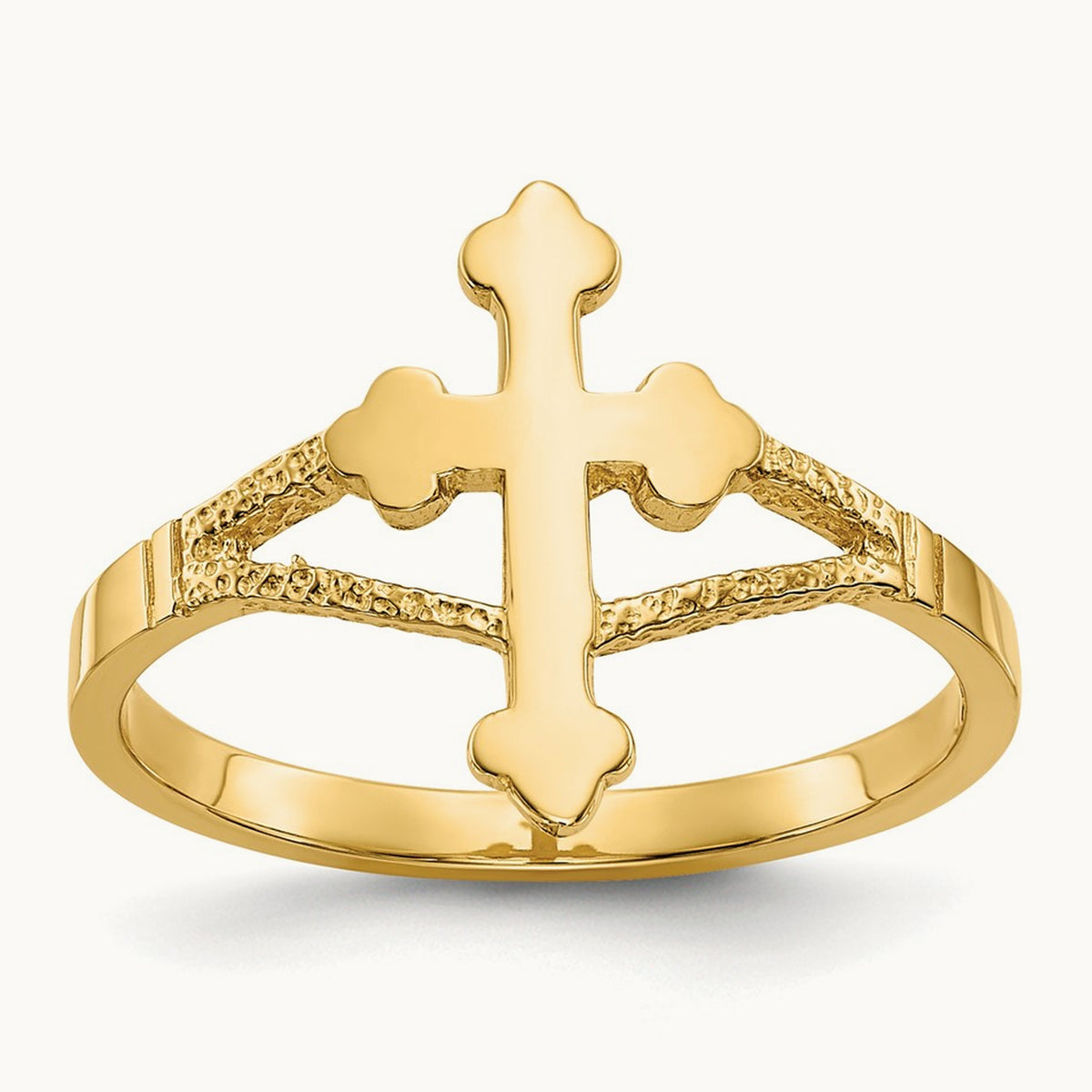 Polished Cross Ring — photo set
