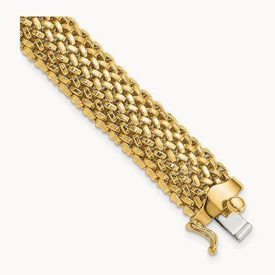 7.25in Polished Mesh Bracelet — 12.5mm