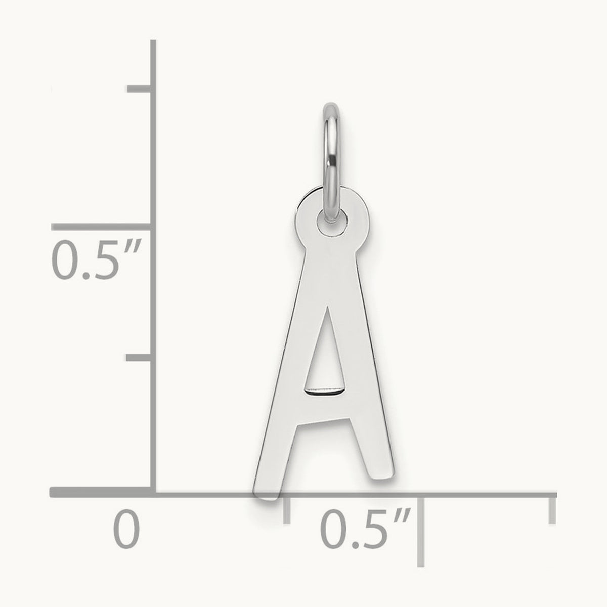 Slanted Block Initial Charm