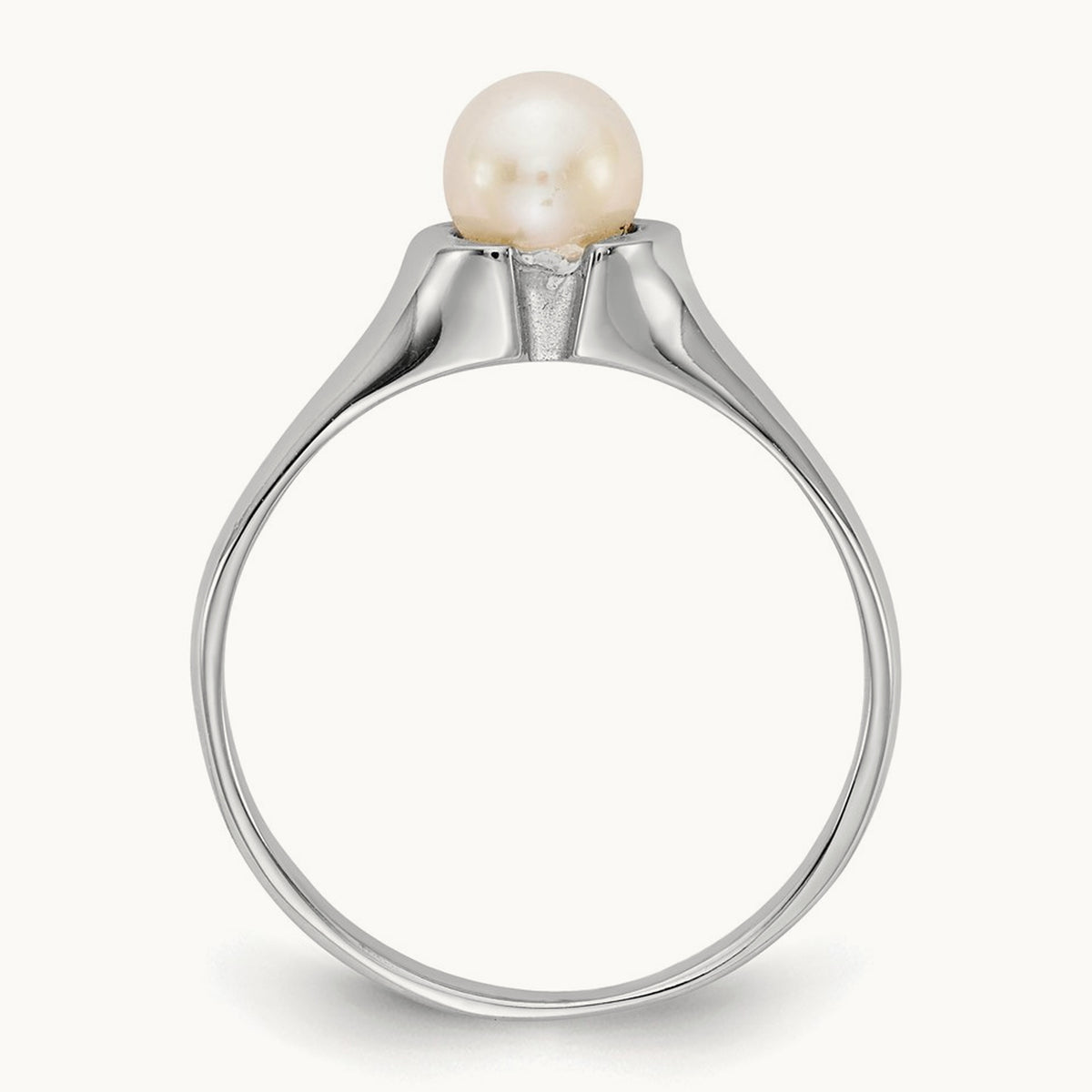 FW Cultured Pearl Ring, 5mm, 14K White Gold