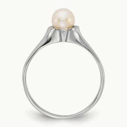 FW Cultured Pearl Ring, 5mm, 14K White Gold