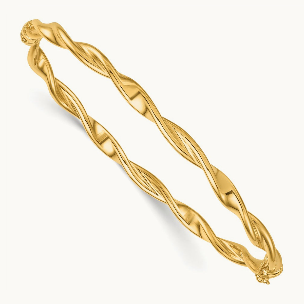 Polished Twist Bangle, 14K