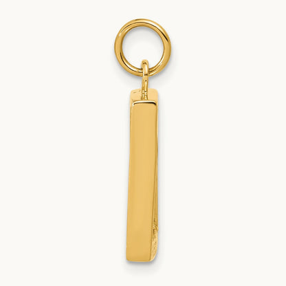 Small Picture Frame Pendant, 14K
