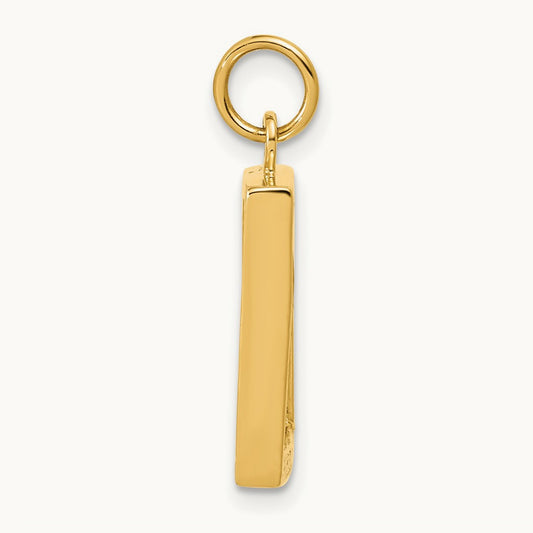Small Picture Frame Pendant, 14K