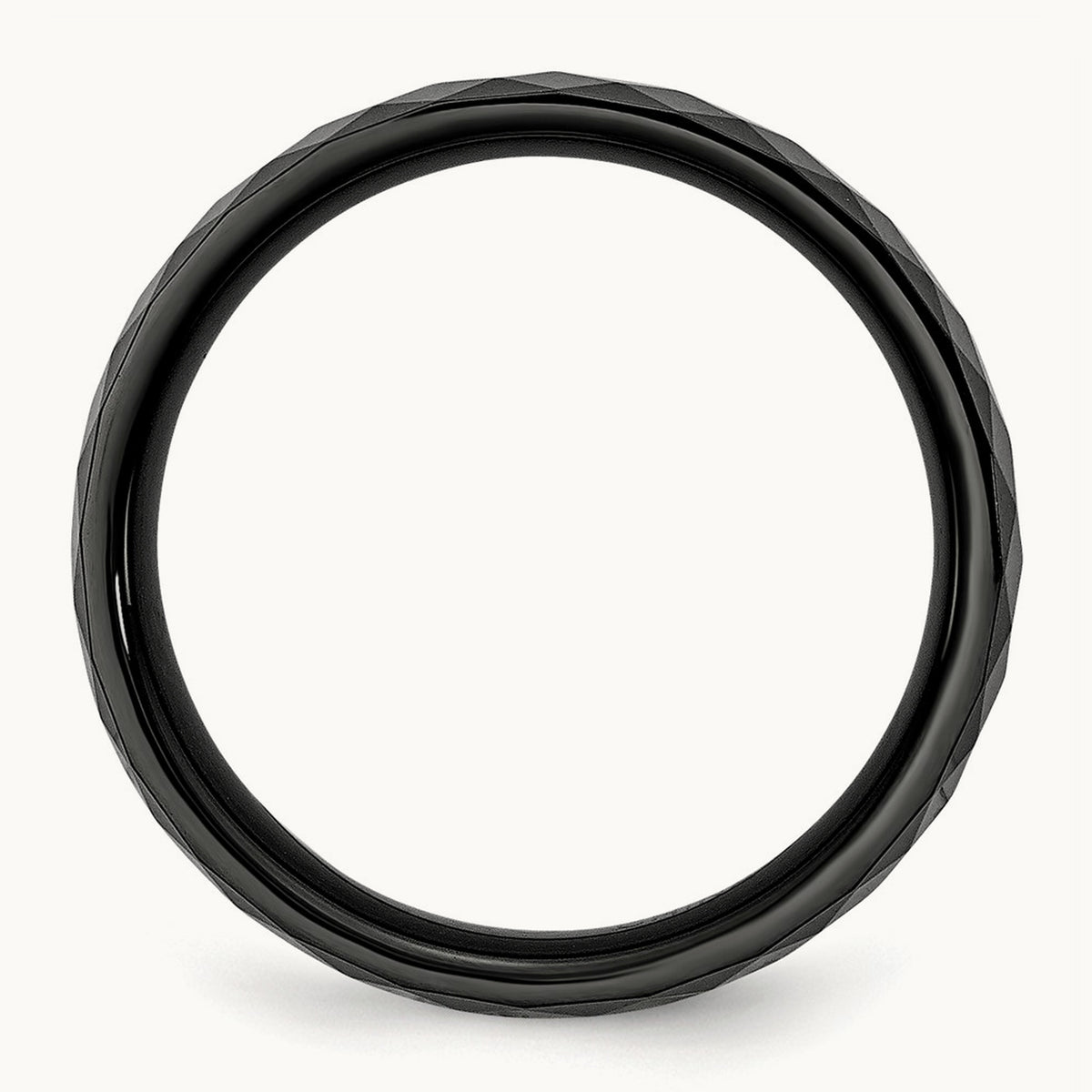 Faceted Polished Band — 6mm