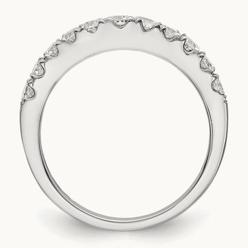 Diamond Wedding Band, 14K White Gold