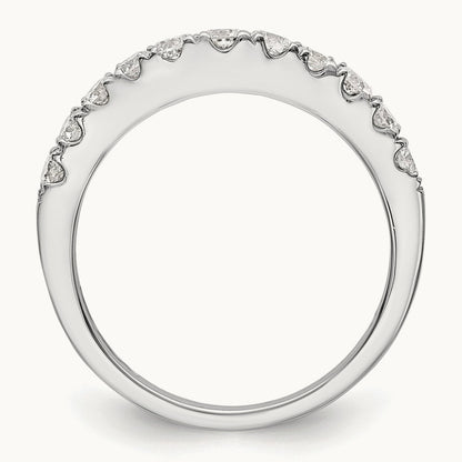 Diamond Wedding Band, 14K White Gold