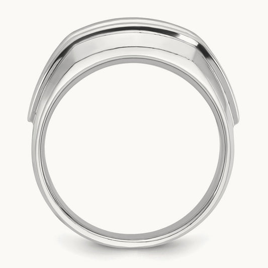 IBGoodman Men's Diamond Complete Ring, 14K White Gold