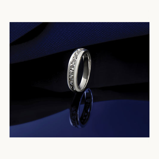 9-Stone Diamond Channel Band — 0.20 ct tw, 7