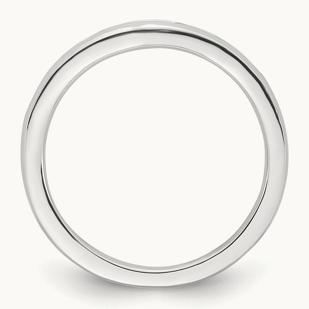 Diamond Wedding Band, 14K White Gold