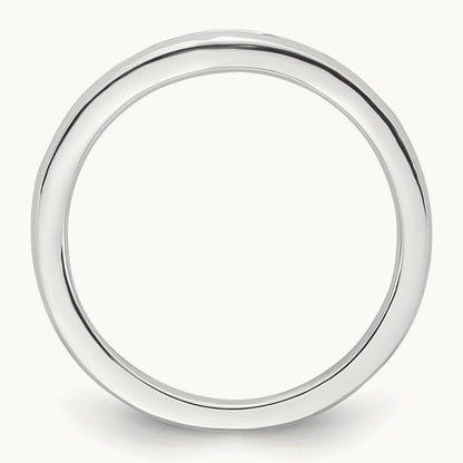 Diamond Wedding Band, 14K White Gold