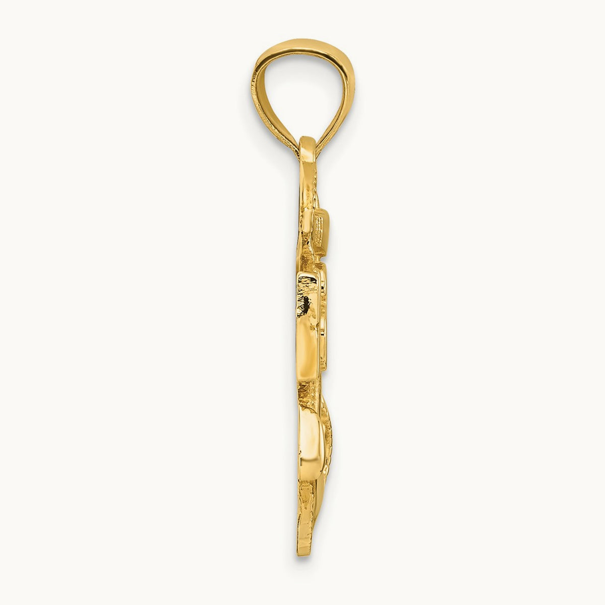 United States Navy USN Anchor Pendant, 14K