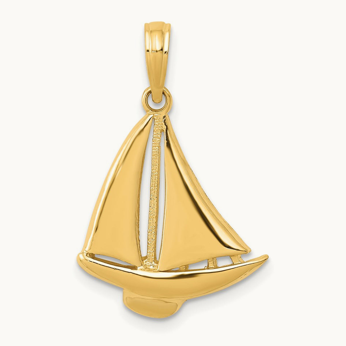 Sailboat Pendant, 14K