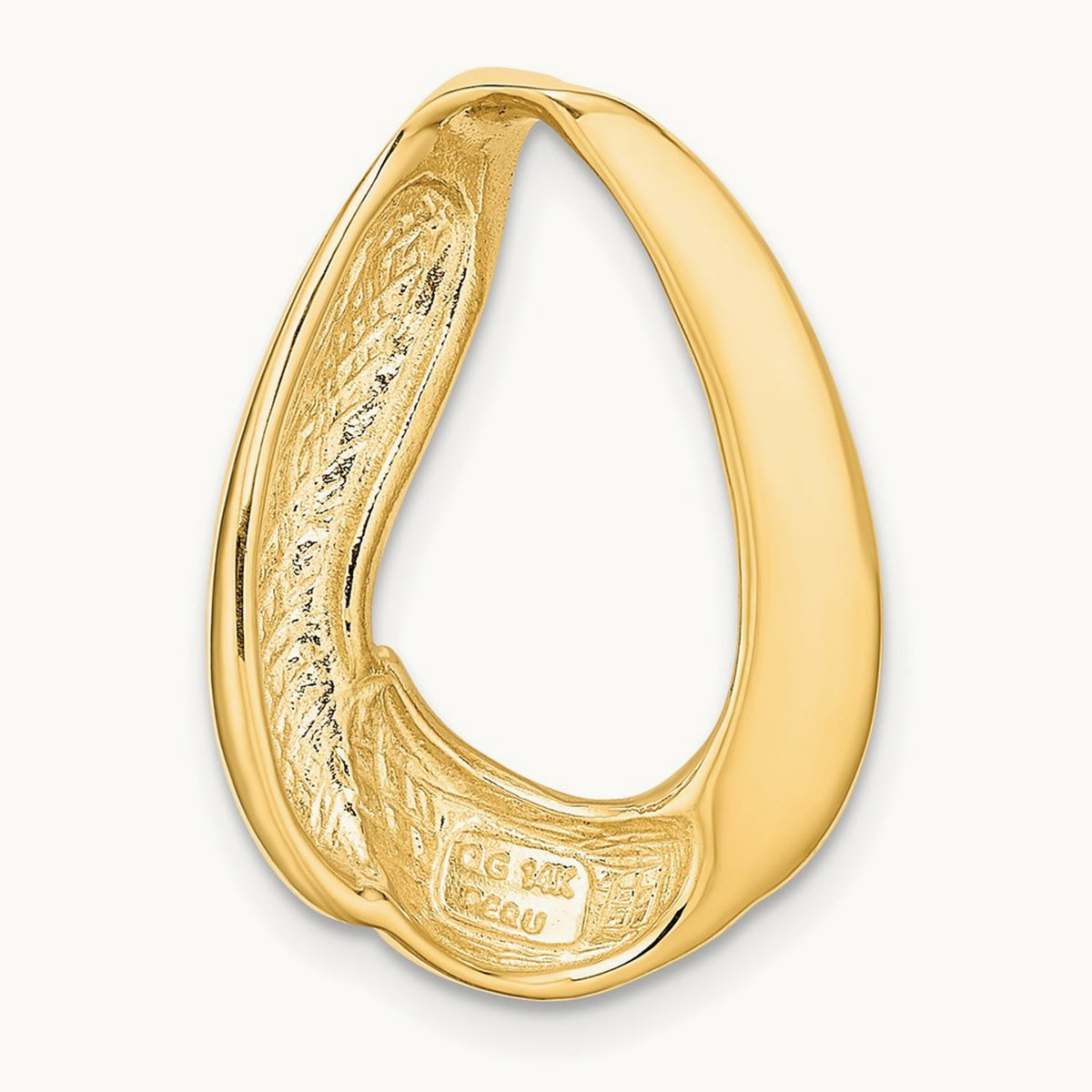 Oval Slide, 14K