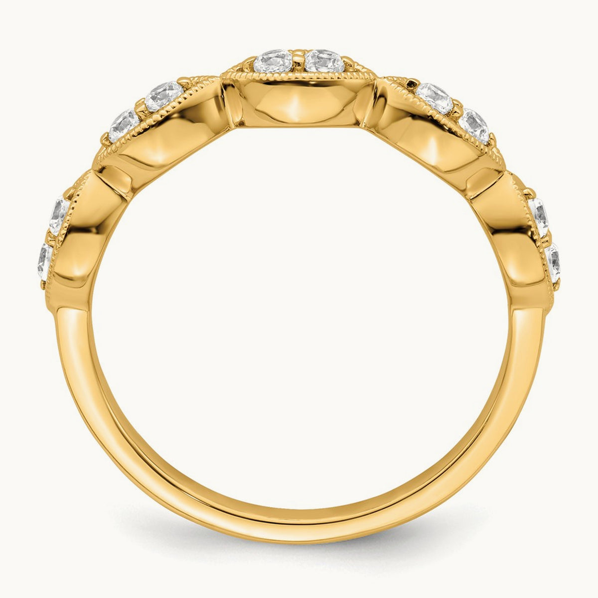 Ring, 0.25 ct tw Lab-Grown Diamond — 14K Yellow Gold