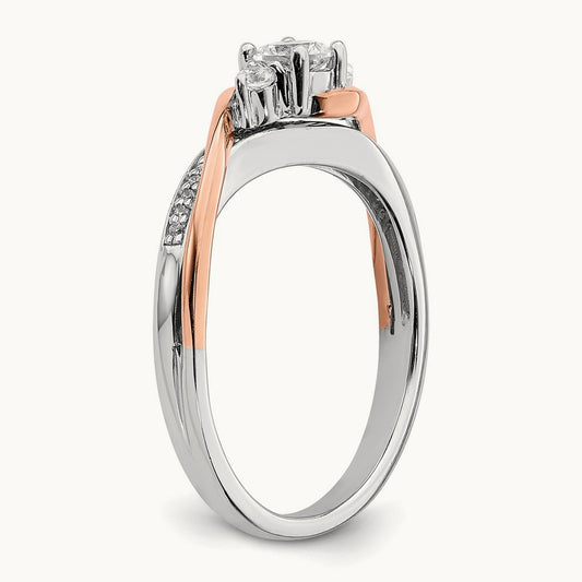 Bypass Engagement Ring, 0.50 ct tw Lab-Grown Diamond