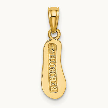 3D REHOBOTH Single Flip-flop Charm, 14K
