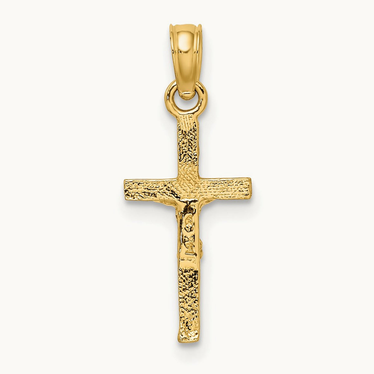 Mini Crucifix Charm, 14K