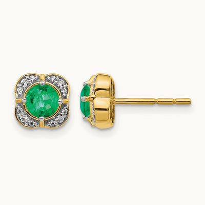 Diamond and Emerald Fancy Earrings — photo set