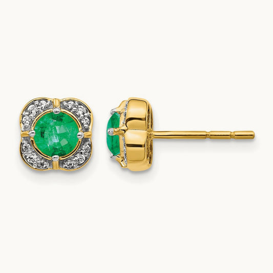 Diamond and Emerald Fancy Earrings — photo set