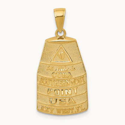Southern Most Point USA KEY WEST Pendant, 14K