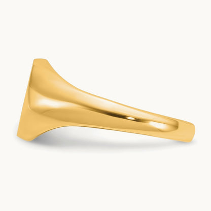 Men's Round Signet Ring — IBGoodman — 12x10mm