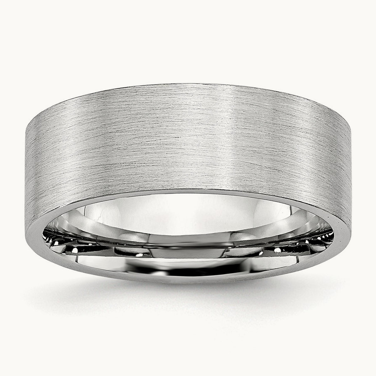 Cobalt Flat Satin Band — 8mm