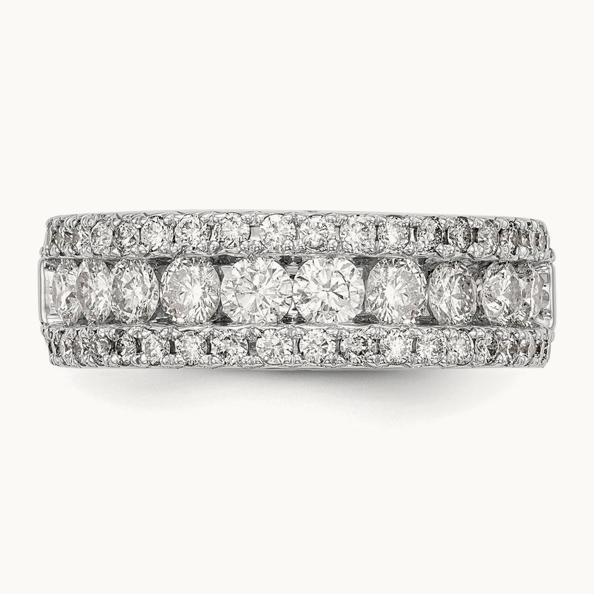 Fashion Band, 1.50 ct tw Lab-Grown Diamond — 14K White Gold